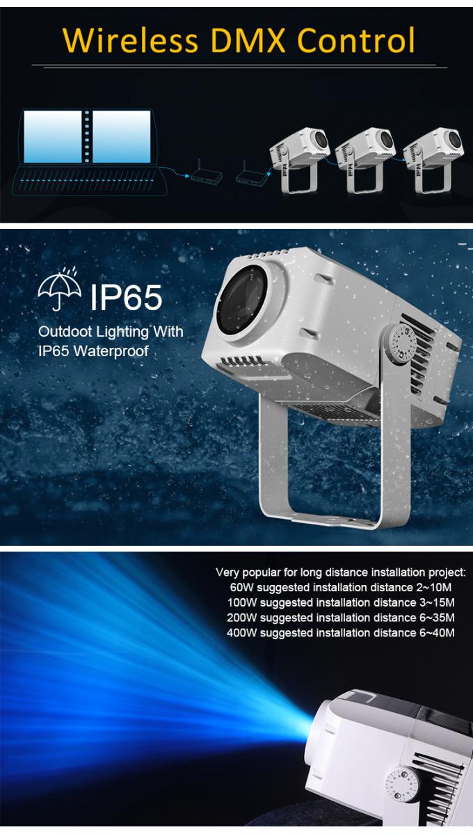 Waterproof 60W Professional Gobo Projector Outdoor Water Effect