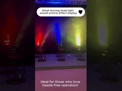 Small moving head light sound control effect display