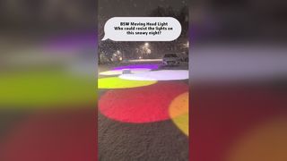 Who could resist the lights on this snowy night?