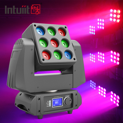 9*10W LED Beam Moving Head Light Matrix 3*3 RGBW 4 In1 IP20 240V