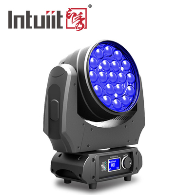 DMX512 Zoom Moving Head Light With Wide Angle 19*10W RGBW 4 In 1 Beam Wash Moving Head