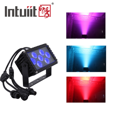 7x3W RGB LED Flood Light For Outdoor Church Facade Lighting Square