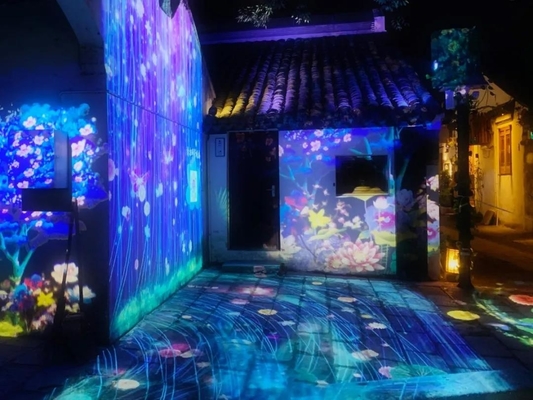 Dmx Stage LED Effect Gobo Light 200w For Cultural Tourism Market Theme Park