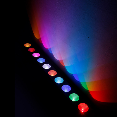 10x9W RGB DMX 3in1 LED wall wash light linear bar washer stage lighting