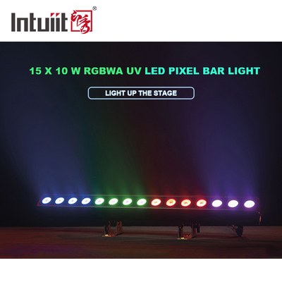 High Power 15x 10 W Led Building Light Dmx 512 RGBWA Led Wall Washer Light IP65 Dmx Control Led Light Bar