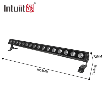 Outdoor Waterproof IP65 Wall Washer LED Light 16*5W DMX512 RGBW Aluminum Housing Stage Lighting