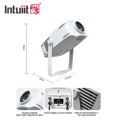 200w Outdoor Gobo Projector Advertisement Projector Rotating Led Waterproof IP65 Logo Gobo Projector Advertising Lights