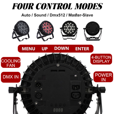 Professional Stage Light 82W RGB 24*Tri-3W Indoor DMX512 Slim Flat Led Par Light