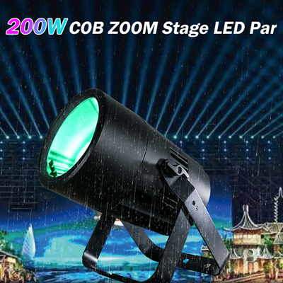 IP65 DMX Led Cob 200w Par Lighting Outdoor Christmas Lights RGBW