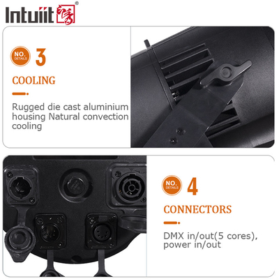 IP65 DMX Led Cob 200w Par Lighting Outdoor Christmas Lights RGBW