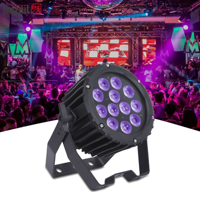 Professional 12pcs 4in1 12x3W LED Outdoor Par Can Light Stage Lighting RGBW Aluminum Alloy DJ Wash Par Nightclub Light
