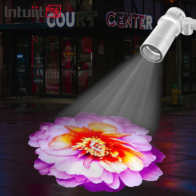 Customized 60W IP65 LED Gobo Logo Projector Waterproof Outdoor Building Advertising Lights With Aluminum Body