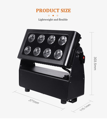 Led Battery Par 8X15W Led Par Light RGBW 4in1 8pcs 15W Battery Par Light DMX512 Stage Light