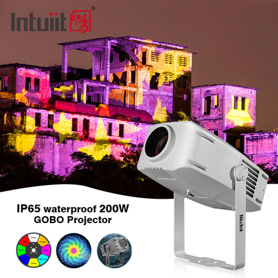 200W Professional Outdoor Waterproof IP65 LED Rotary Gobo Logo Advertising Rotator Projector Projection Lighting