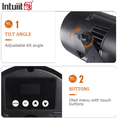 Waterproof LED Zoom COB Par 200W RGBW 4in1 Light High Brightness For Church Theater Wedding