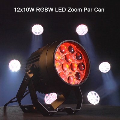 LED Par Lights 12x10W RGBW Sound Activated DMX512 Control Led Zoom Par Light