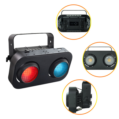 Super Bright Warm White 100W Two Eyes 200w Audience Blinder Stage Light COB LED Equipment Lighting for Party Event