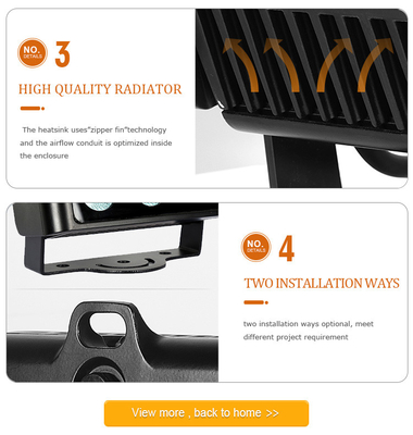 80W Outdoor IP65 Square DMX RGBW LED Flood Light For Building Facade LED Wall Washer Floodlight