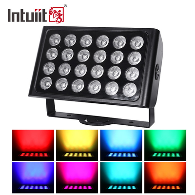 8X15W RGBW 4-in-1 LED Waterproof Floodlight DMX Control Flat Spotlight Background Wall Wash Light Stage Light