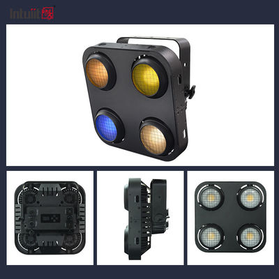 400W Waterproof 4 Eye Blinder Lights with RGB Warm White Amber Colors for Stage LED Blinder IP65 Audience Light