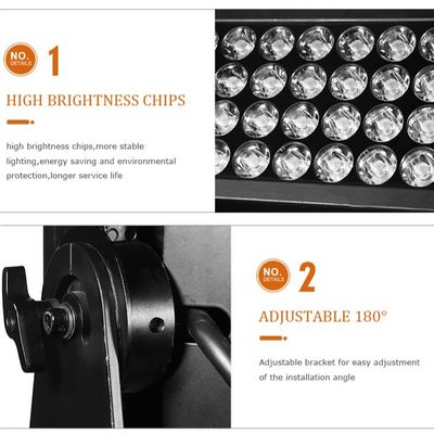 Factory Wholesale 2000W LED Flood Light Outdoor IP65 48x40W RGBW 4in1 Architectural Wash Light for City Beautification Project