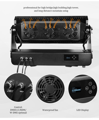 DMX512 1500W RGBW 4in1 IP65 Waterproof DJ Wedding Stage City Wall Washer Outdoor LED Wash Flood Light