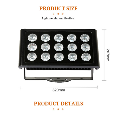 Outdoor 80W IP65 Square DMX RGBW LED Flood Light for Building Facade LED Wall Washer Floodlight