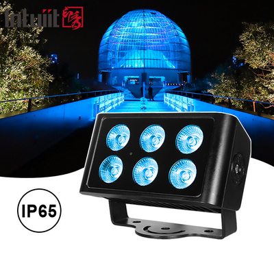 6x5W 4in1 RGBW LED DMX Wall Wash Lights IP65 Outdoor LED City Color Light Stage Performance DJ Party Light