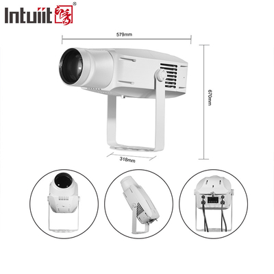 400W Waterproof IP65 LED Water Wave Gobo Projector Light DMX512 Control Mode Beam Effect for Commercial Streets & Theme Parks