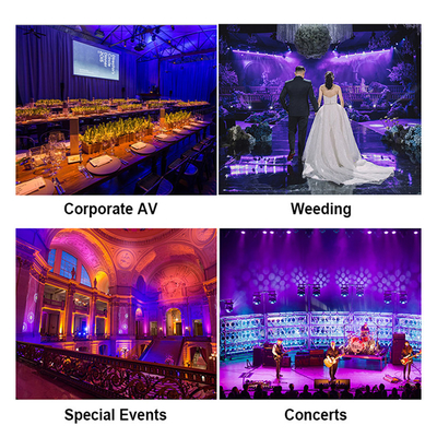 7x20W RGBWAUv 6in1 Par Uplight LED Par Stage Lighting