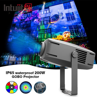 200W Gobo Projector Outdoor IP65 Gobo logo Projector Waterproof Custom Logo Rotating Gobo Projector Light Advertising Lights