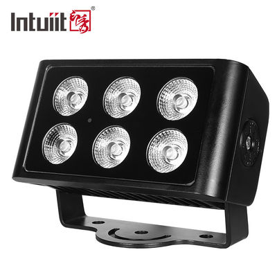 Outdoor Waterproof 6x5W City Color LED Wall Washer Light 4in1 RGBW Floodlight for Hotels & Buildings DMX512 Control Mode