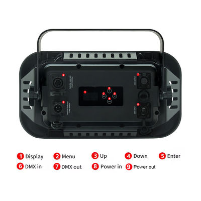 Outdoor LED COB Blinder Light 2x90W RGB Amber Warm White IP65 Waterproof Stage Strobe Lighting DMX512 for Professional Show Theater