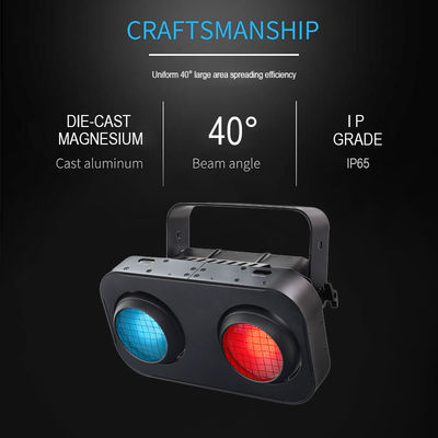 2 Eyes 200W RGB Waterproof LED Blinder Stage Light IP65 Outdoor COB Par Light Audience Lamp for Nightclub