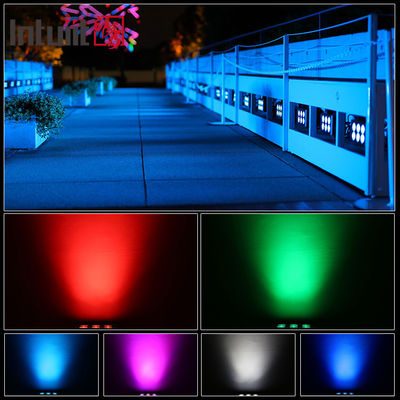 6x5W Waterproof Ip65 Square Rgbw Led Outdoor Floodlight Outdoor Garden Landscaping Decorative Square Led Spotlights Flood Lights