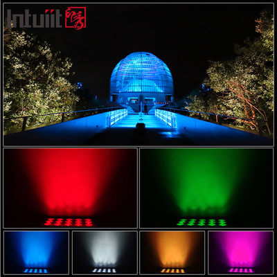 15x5W RGBW 4-in-1 IP65 Outdoor LED Flood Light — DMX512 Waterproof Wide Beam for Garden, Stage & Building Lighting