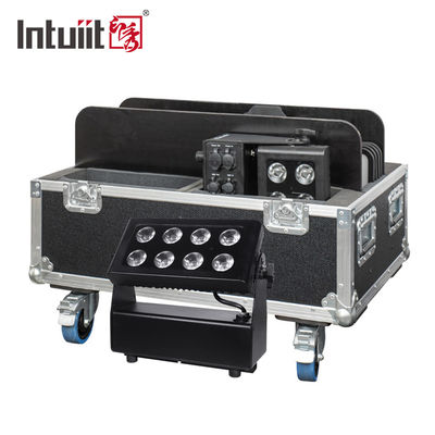 Outdoor IP65 Waterproof 8x15W RGBW 4 in 1 Battery Powered Wireless DMX LED Flood Light Stage Wash Light