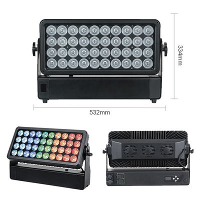 Wall Washer Light 40x10W RGBW 4-in-1 Waterproof Floodlight for City Stage Park Aluminum Wash Led Lighting