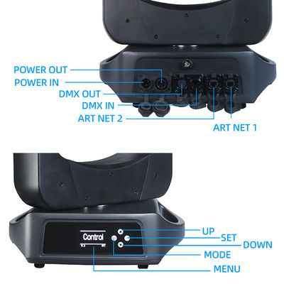 280W IP66 Outdoor LED CMY Moving Head Light Beam Spot Wash BSW 3in1 Waterproof Stage Light