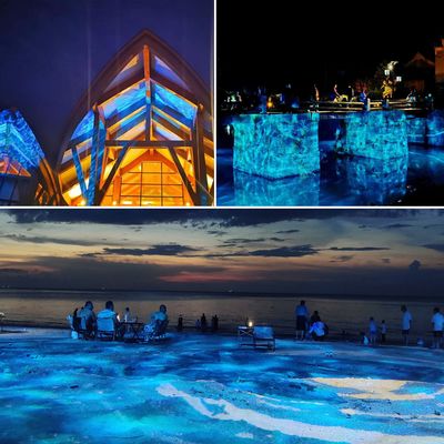 400w Led Outdoor Ip65 Water Ripple Gobo Projector Ocean Ripple Led Water Wave Light Effect Stage Lights