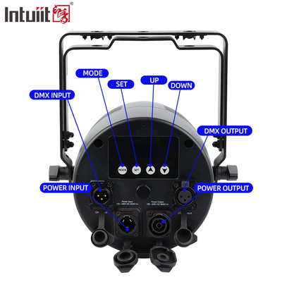 LED Par Lights 6in1 Stage Uplights 7x20W RGBWA-UV DMX512 Control Outdoor DJ Lights For Stage Party Club Disco Wedding Events