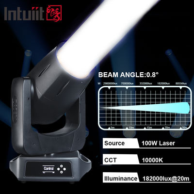 IP66 Waterproof 100W CMY Laser Moving Head Light Ultra Narrow 0.8 Degree Beam Angle Outdoor Stage Lighting DMX512