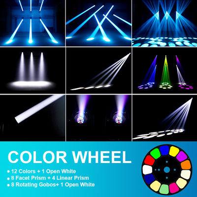 Outdoor IP66 LED 200W Beam Moving Head Light Sharp Beam Stage Effect Lighting for Night Club DJ Disco Show Outdoor Wedding Party