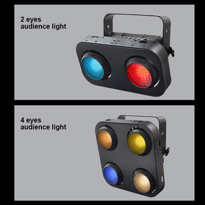 IP65 2in1 Amber & Warm White Waterproof Cob Stage Blinder Light 4x90W 4Eyes Audience Dmx512 LED COB Blinder Light