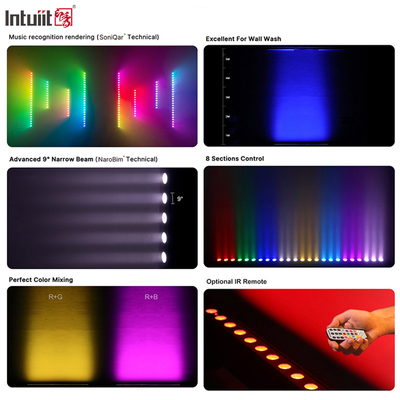Wash Light IP20 DMX512 Advanced Smart Music Solution 24*2W RGBW LED Lights Linear Bar Wall Washer