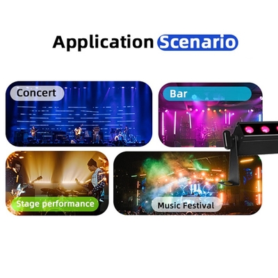 24*2W RGBW 4in1 Led Wallwasher bar Sound mode Dj Wedding City Events Stage Led Wash Light