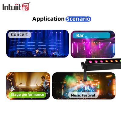 IP20 Wireless 12x2W 0.5m 4in1 Battery Powered Led Wall Washer Lights Stage Light