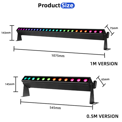 IP20 Wireless 12x2W 0.5m 4in1 Battery Powered Led Wall Washer Lights Stage Light