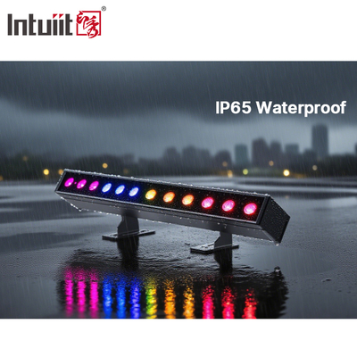 IP65 Battery Power Led Wall Washer 12pcsx2W Rgbw 4in1 Led bar Light for Outdoor Use