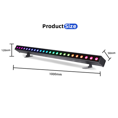 NEW Outdoor Building Led Wall Washer Light IP65 24*2w Waterproof RGBW Wall Washer Bar DJ Led Pixel bar Stage Light Party